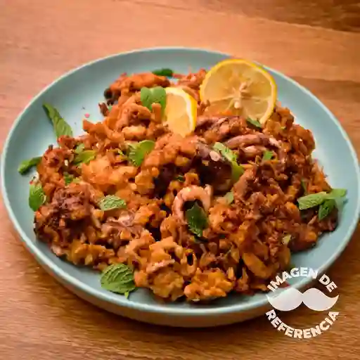 Chicharrón Reineta con Arroz
