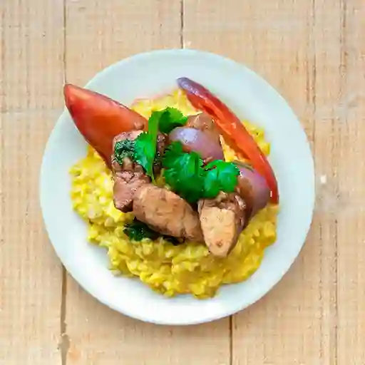 Rissoto en Crema Huancaina