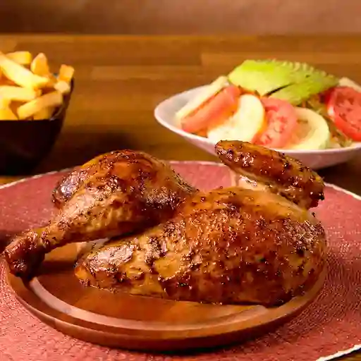 1/4 Pollo a lo Pobre