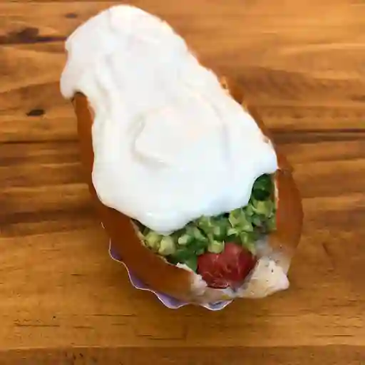 Completo Vegetariano Palta y Mayonesa