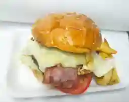 Hamburguesa Bacon + Papas