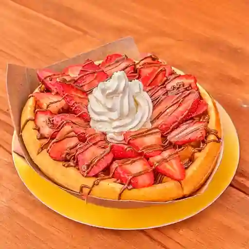 Waffle Frutillas Nutella
