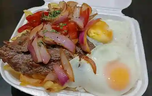 Bistec a Lo Pobre Grande