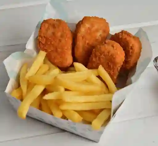 Nuggets con Papas 10 Unidades