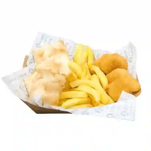 Papas Fritas 4 Nugget 4 Empanadas