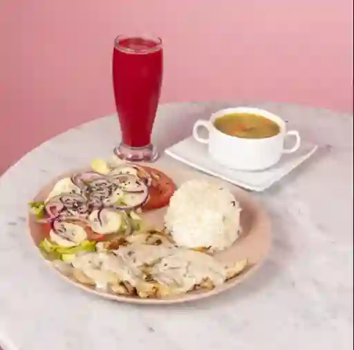 Pollo Grillé a la Champiñón