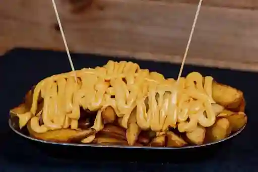 Papas Rústicas con Queso Cheddar