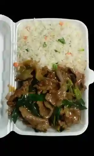 Carne mongolia arroz