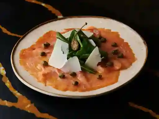Carpaccio salmón ahumado