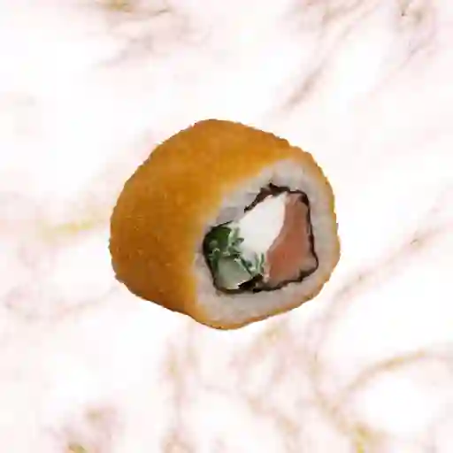 Rolls Salmón Queso Crema Frito En Panko