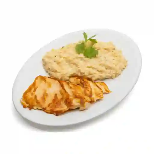 Pollo Plancha Al Risotto