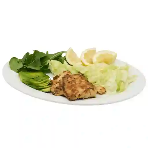 Pollo Parrilla Con Ensalda Verde
