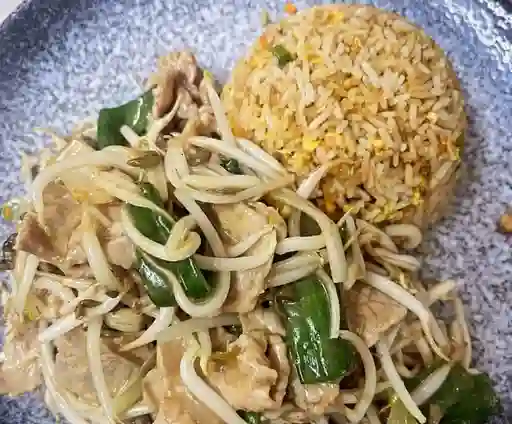 Diente de Dragon con Pollo y Papas Fritas