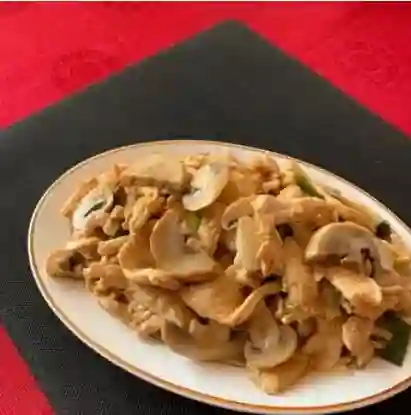 Pollo Campiñon con Arroz