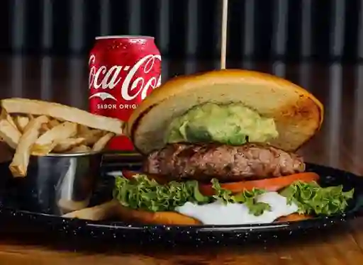 Burger Italiana Papas Bebida