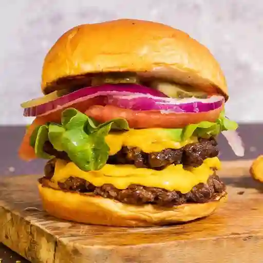 American Classic Doble con Papas Fritas