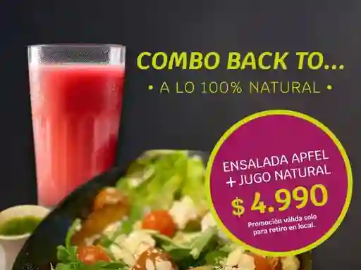 Combo Back To... Ensalada Jugo Natural