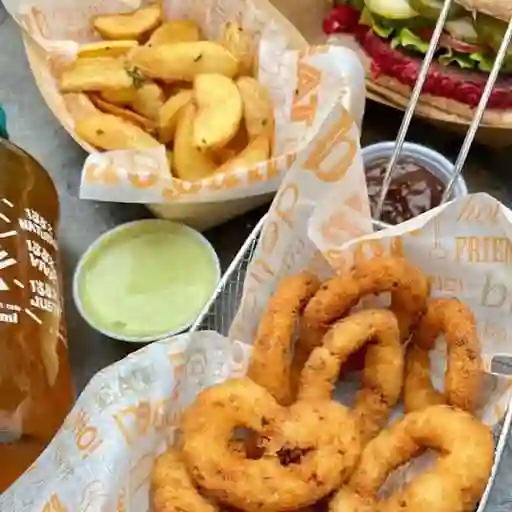 Aros de Cebolla (Fritos) 10 Unidades$