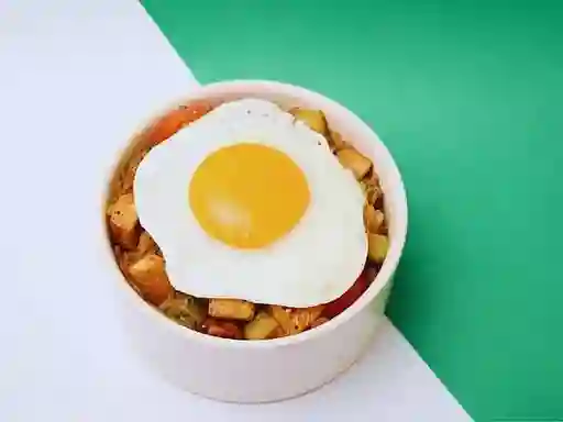 Salteado de Arroz Pollo Teriyaki + Huevo