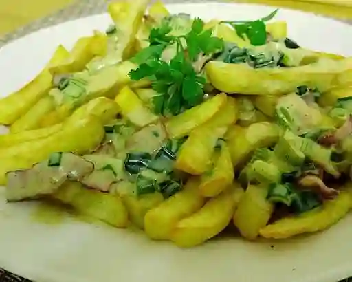 Papas Crema con Tocino