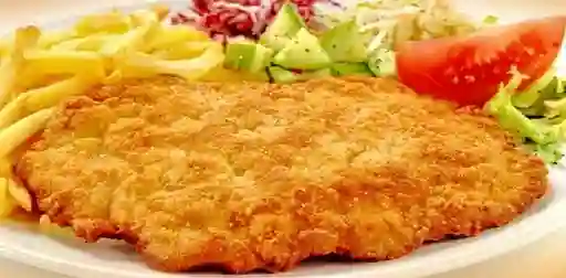 Milanesa Clásica de Pollo con Acompañante y Jugo de 220
