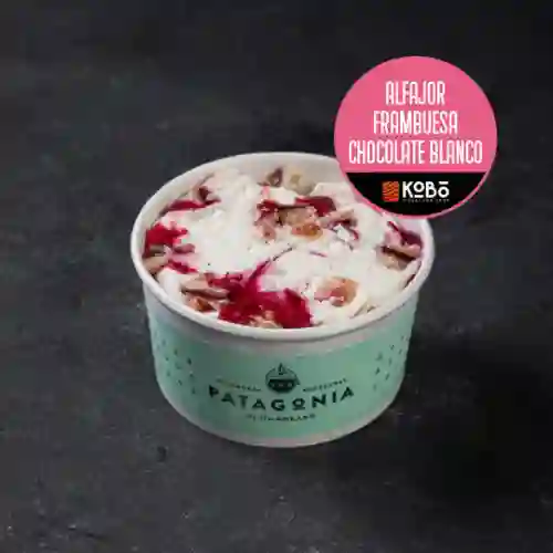 Helado Alfajor Frambuesa Chocolate Blanc