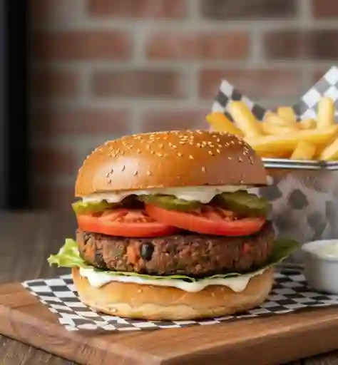 Hamburguesa Vegetariana Cheddar
