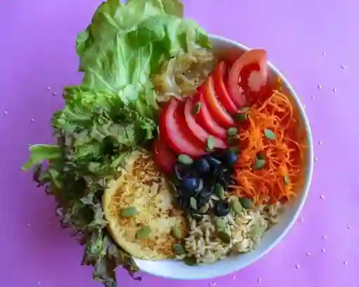 Bowl Hamburguesa de Garbanzos Sésamo