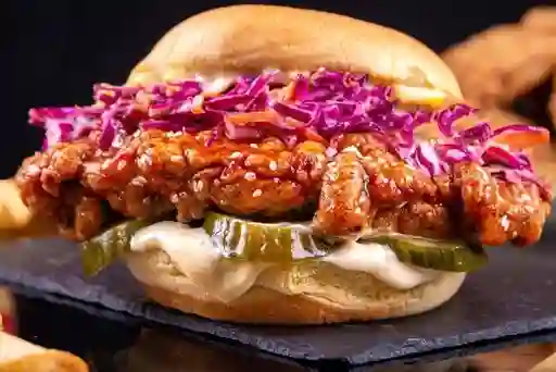 Puerto Coleslaw Burger