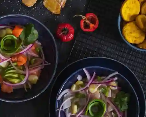 Promo 4 Ceviches Churro Bites 4 Acompañamientos