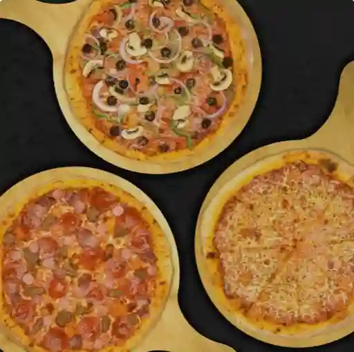 3 Pizzas Familiar