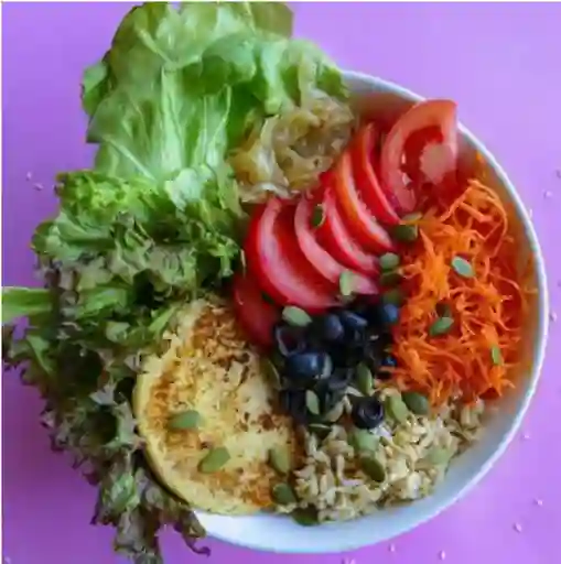 Buddha Bowl Hamburguesa de Garbanzos - Sésamo
