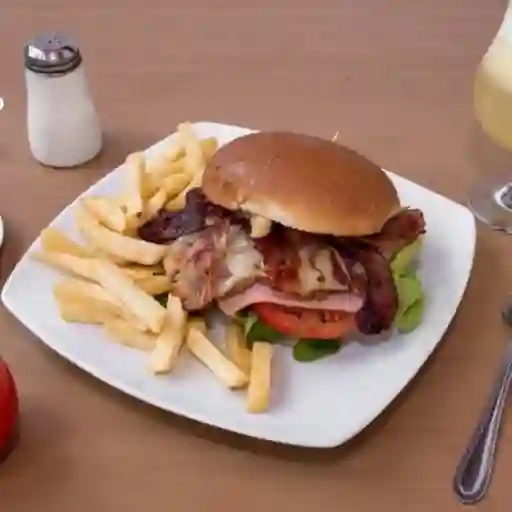 Hamburguesa con Queso y Tocino