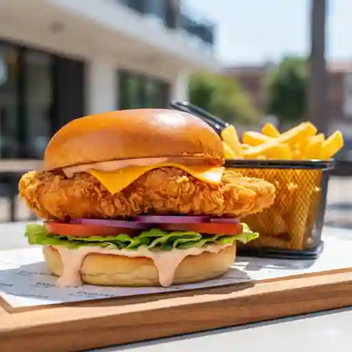 Hamburguesa de Pollo Crispy