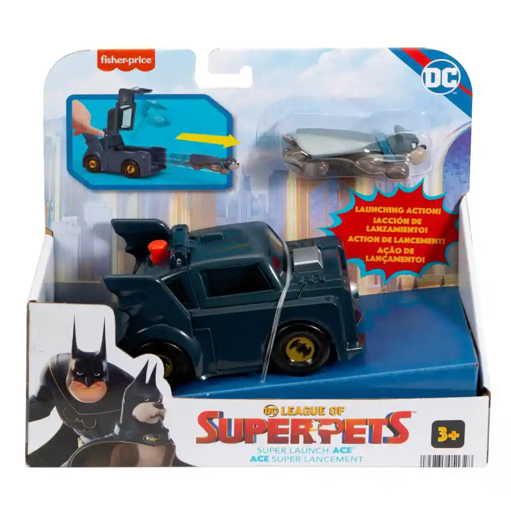 DC juguete league of super pets vehiculo lanzador ace