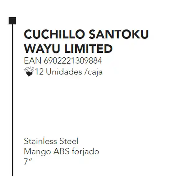 Wayu Cuchillo Santoku Limited