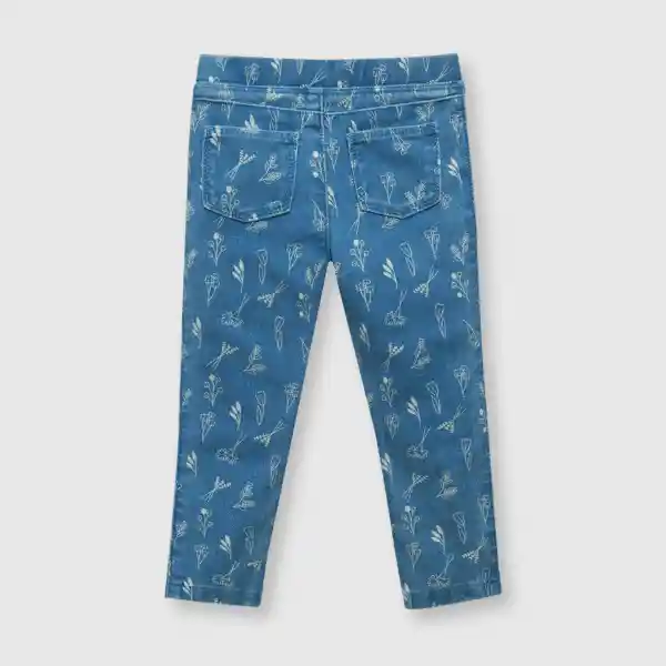 Jegging Elasticada de Bebé Niña Light Denim Talla 12/18M Colloky