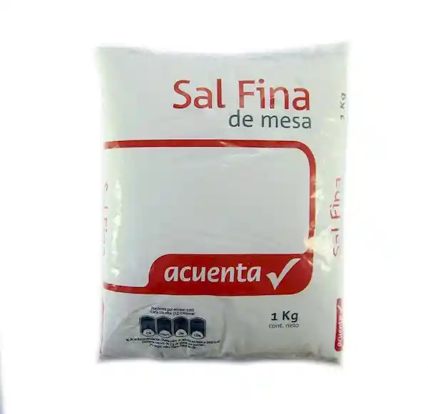 Acuenta Sal de Mesa Fina