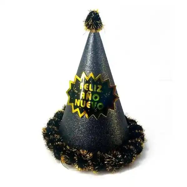 Gorro Cono Glitter Año Nuevo