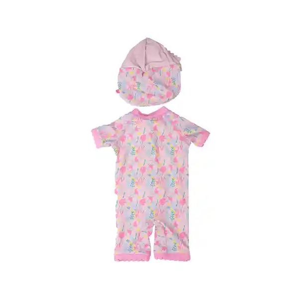 Traje de baño Bebe Niña Rosado Pillin 12 M