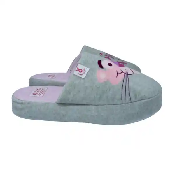 Pantuflas Pink Panther Mu Gris Talla 35-36/S