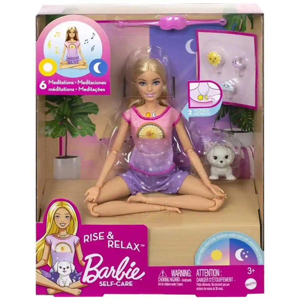 Barbie Muñeca Medita Conmigo Día y Noche