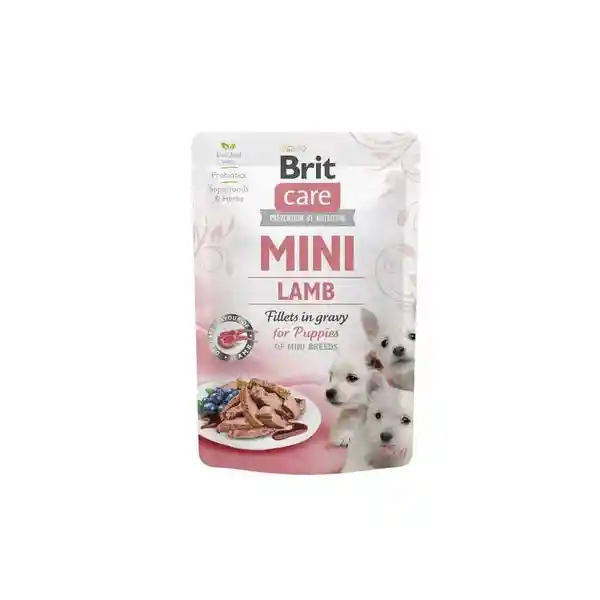 Brit Care Alimento Húmedo Perro Pouch Mini Puppy Filetes Cordero