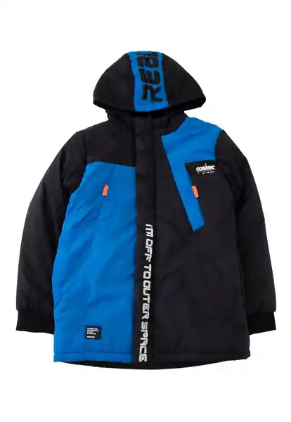 Abrigo Parka Junior Cosmic 356 Niño Azulino Talla 8 Años Ficcus