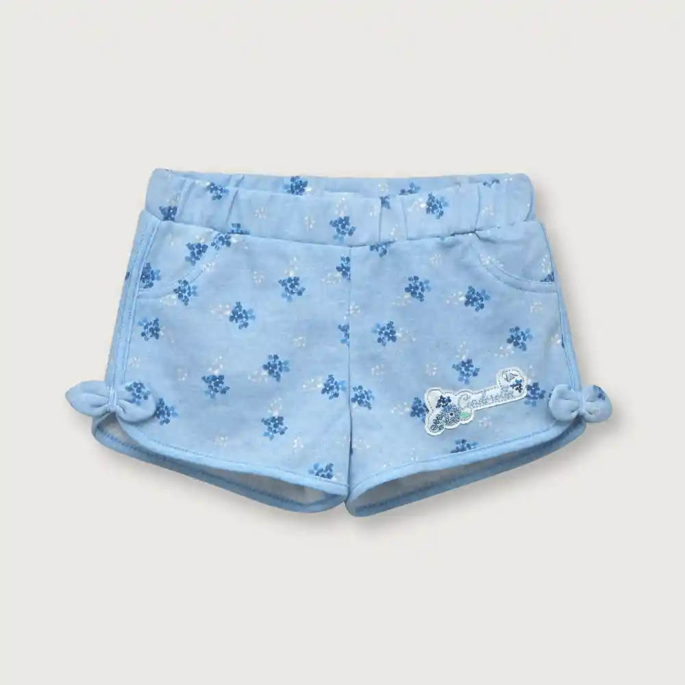Short Disney Princesas De Niña Denim Talla 6m