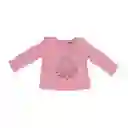 Polera Bebe Niña Rosado Pillin 9 M