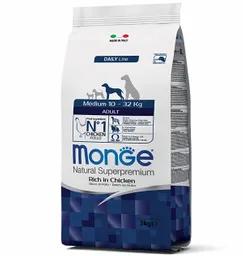 Monge Alimento Para Perro Seco Medium Adult Chicken