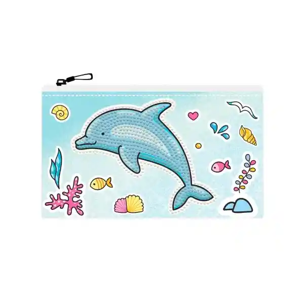 Estuche Dolphin Party 14x21,5 Cm Diamond Dotz 1 Estuche