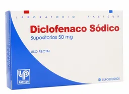 Diclofenaco Antiinflamatorios Sup.50.0Mg.5*