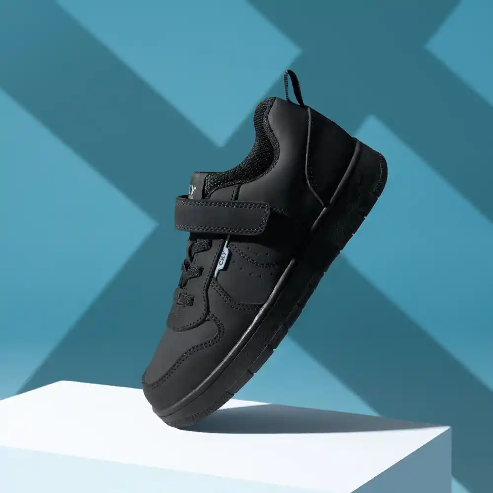 Zapatillas Urbana Escolar De Senior Niño Negra Talla 34